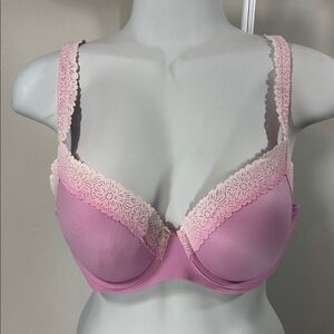 Aerie 34D ombré pink Lace underwire DEMI Bra new Real Sunnie